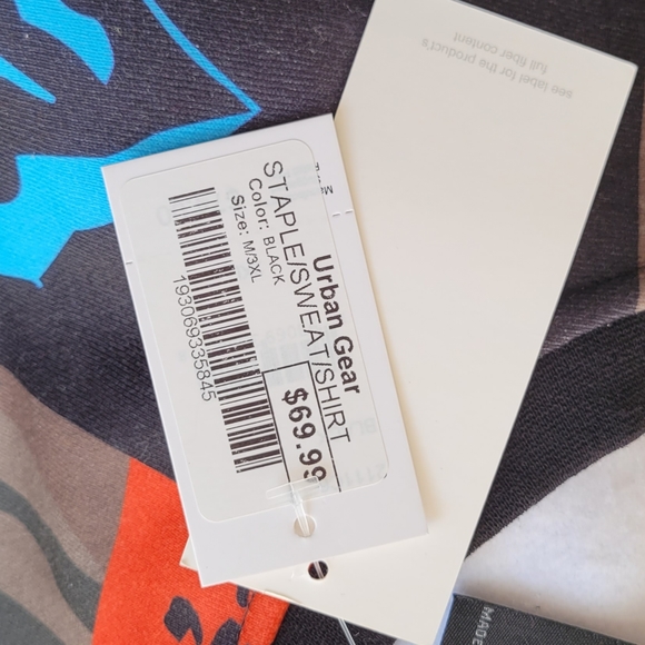 Staple Classon Printed Crewneck Sweatshirt Men's Size 2XL - Picture 6 of 9